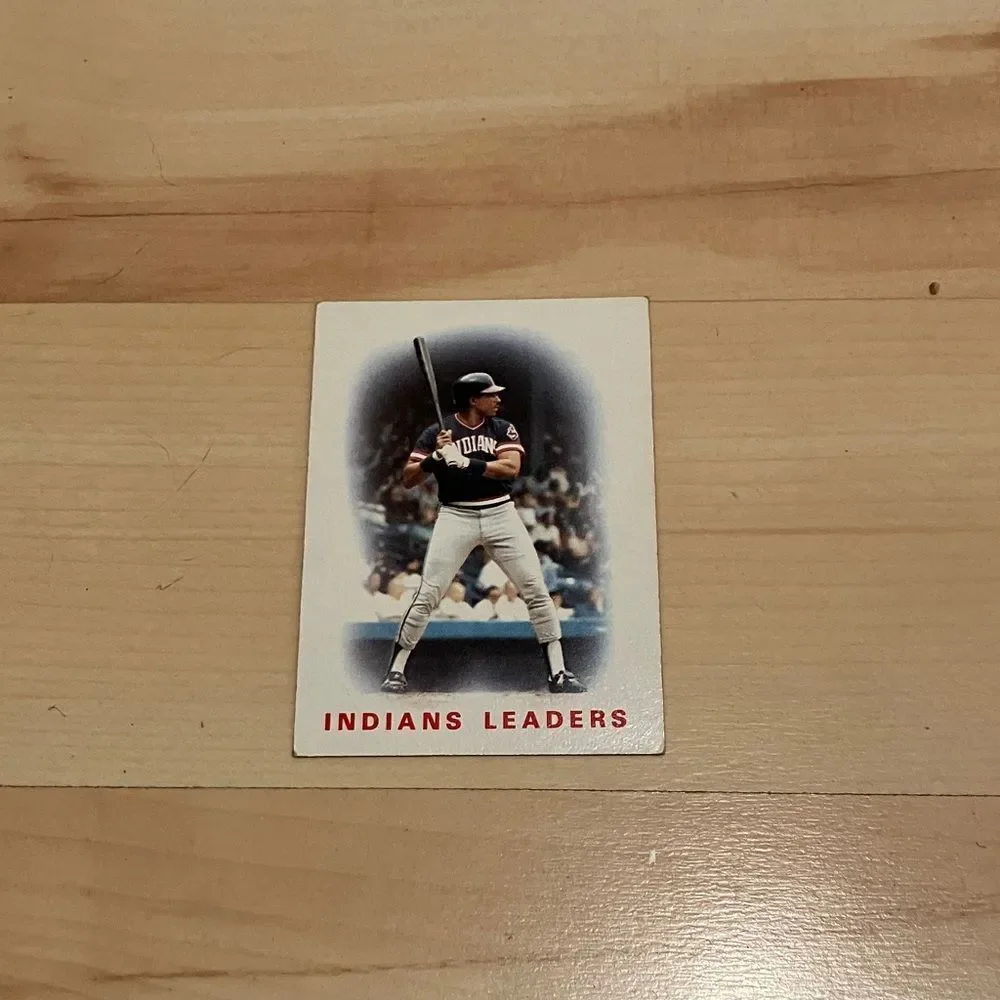 1986 Topps Cleveland Indians Baseball Card Trading Card